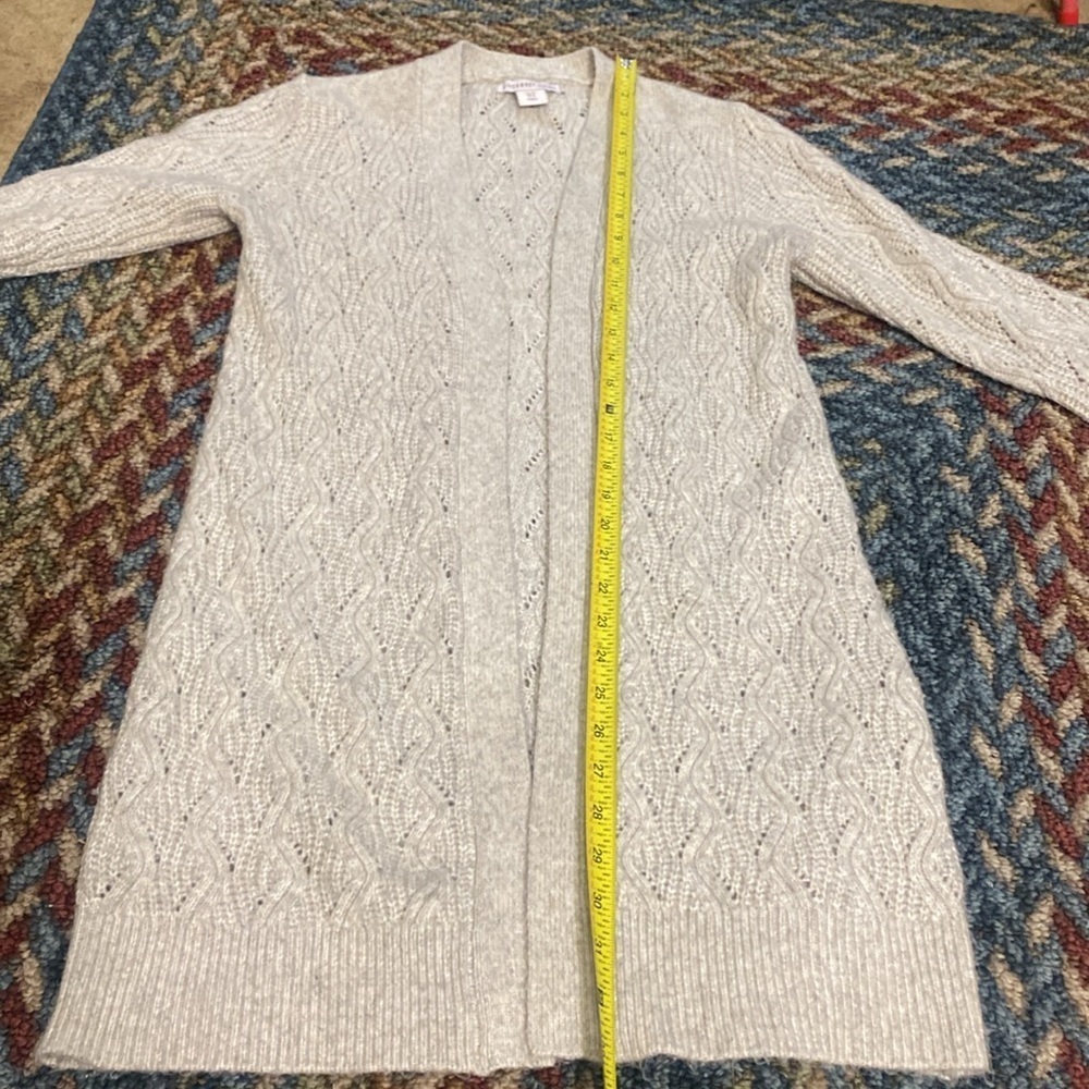 Sincerely Jules Size Small Knit Duster / Cardigan Cream - Picture 6 of 9